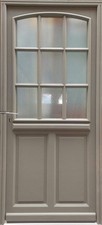 Porte D'entrée Bois Vitrée