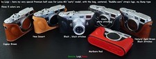 LUIGI CASE for LEICA M3,EARLY,MP3,with BUDDHA EARS STRAP LUGS,BUMP,DHL INCLUDED