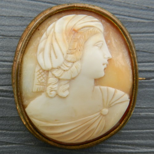 Camée ovale coquille - ovale,