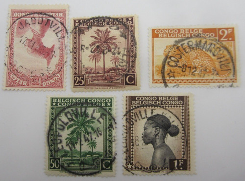 Lot timbres congo - congo,