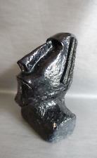 Sculpture Moaï en céramique émaillée XXème