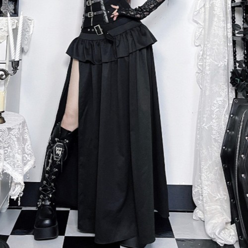 Jupe longue gothique steampunk - longue,