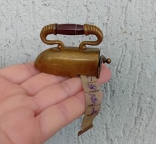 OLD METRE RIBBON shaped seamstress - iron, brass