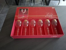 6 verres à vin rouge cristal