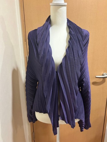 Veste plissée radiale mauve - plissée,