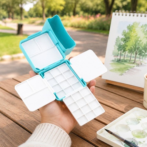 Palette aquarelle vide - palette,