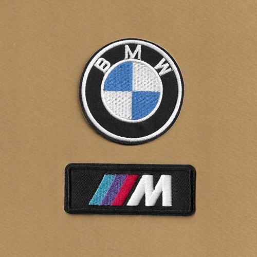 Bmw embroidered iron - bmw, iron-on