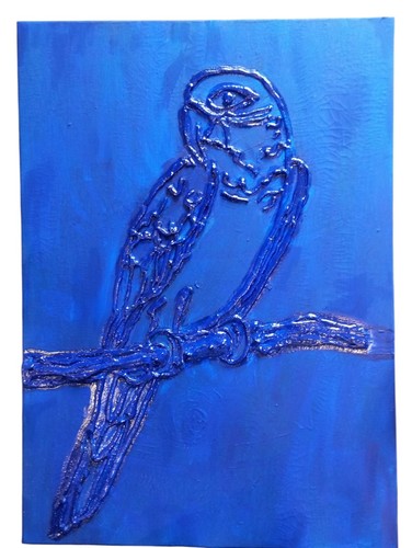 Art abstrait bleu klein - art,
