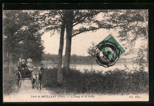 Cpa meillant forêt de - meillant,,