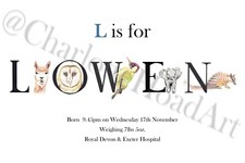 Plaque personnalisée lettre /