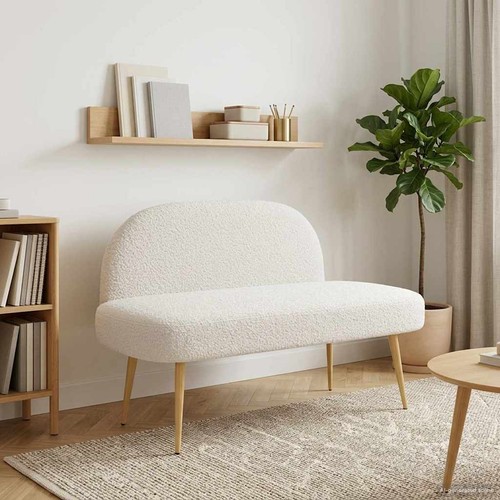 Banc rembourré avec dossier