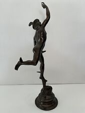 Mercury Hermes Greek God Messenger Bronze Sculpture Statue 14.5"