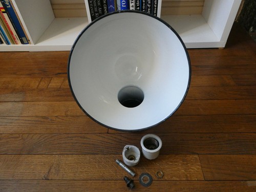 Lampadaire abat jour - , acier