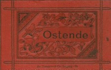 OSTEND BELGIUM WEST FLANDERS 12 ANTIQUE POSTCARD BOOKLET