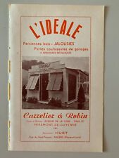 ANCIENNE PUBLICITE TRAVAUX PUBLICS // ANNEES 60 // L'IDEALE PERSIENNES BOIS