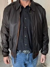 Blouson A2 en cuir Goatskin