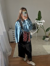 Vintage Coach messenger canvas