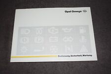 Operating Instructions Manual Opel Omega A2 08/1990 Mint/Unused