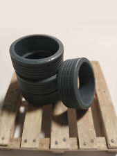 4 Resin Tires for Model 1/24 1/18 (Hankook Low Size)