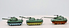 USA Plastic Green Army Tanks, Lot of 3 (Made in China) M48/ T54 Tank/ M1