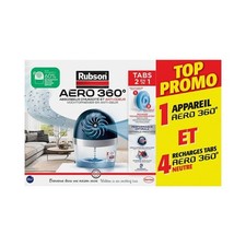 RUBSON AERO 360 ABSORBEUR + 4 RECHARGES NEUF