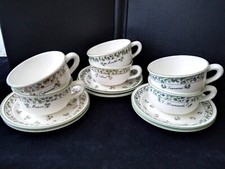 6 Tasses à thé Faïencerie de Gien Collection " Les Bénéfiques"