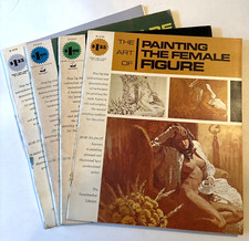 4 Grumbacher 1970s THE ART OF Painting Books Female Figures Sea and Landscape