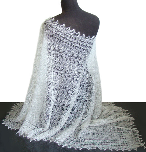 Etole blanche ajourée - blanche, ajourée/