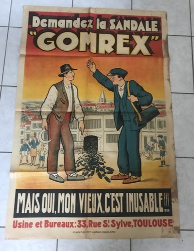 Ancienne grande affiche - ancienne,