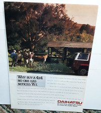 1991 Daihatsu Rocky 4x4 Print Ad Why Buy a 4x4 No One Has Noticed Yet SUV