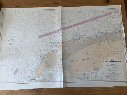 Carte nautique mer nord - mer, du