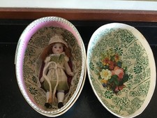 Petite Mignonnette poupée ancienne, toute en  porcelaine,  marquée JK ? 9 cm