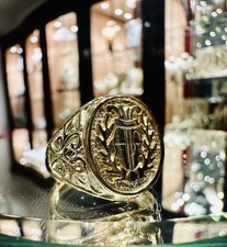 Anneau Blason Homme en or