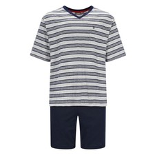 Hajo Pyjama Pour Hommes - Court, Climatique Léger, Col En V, Shorty
