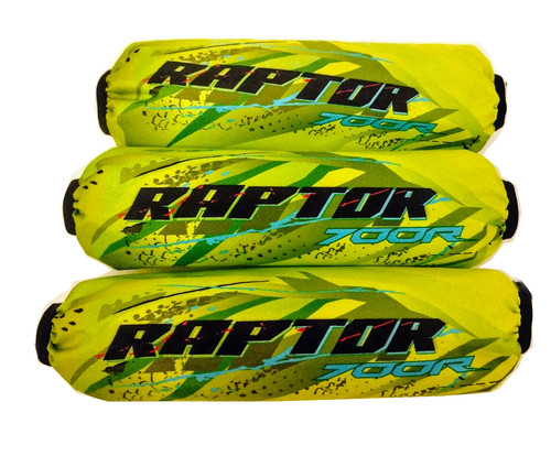 Lime black shock covers - lime,