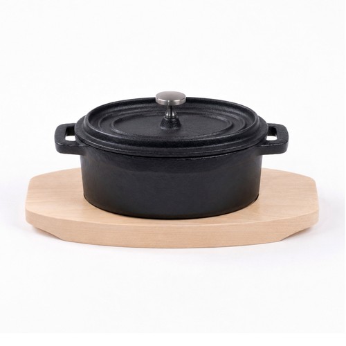 Mini cocotte fonte ovale - en,