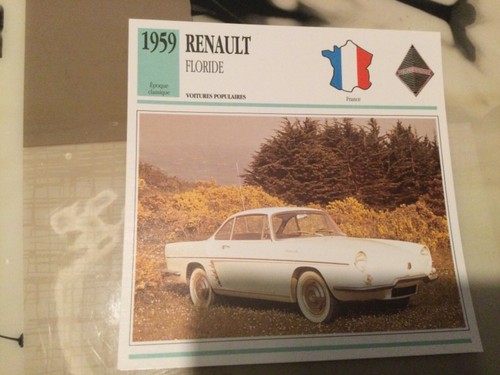 1959 renault floride fiche - .,