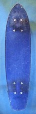 1970's Era / Sport Fun / "Crysta 24" / Purple / Translucent Plastic Skateboard!