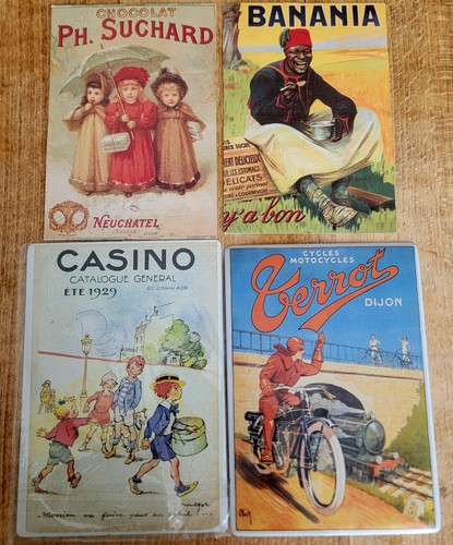 Lot plaques publicitaires - plaques,