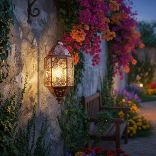 Lanterne marocaine solaire - marocaine,