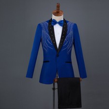 Hommes Strass Broderie