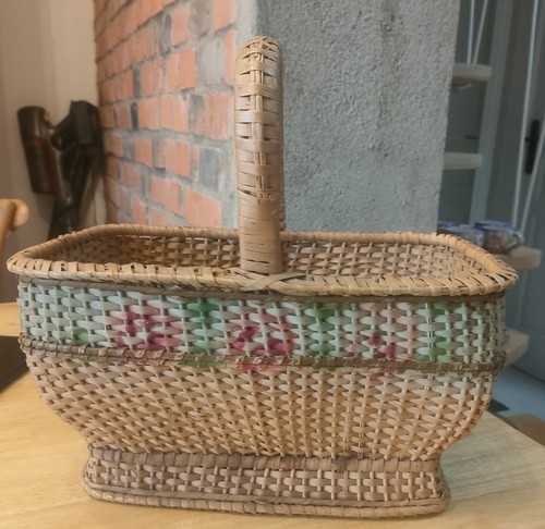 Panier osier rectangulaire