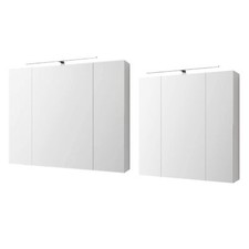 Armoire de toilette meuble salle de bain avec miroir et LED á choix ML-Design®