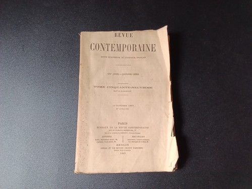 Revue contemporaine par