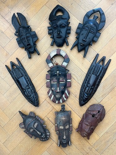 Lot petits masques africains - 9,