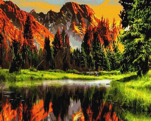 Peinture par numéros - , avec