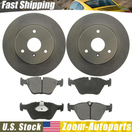 Front brake kit rotors pads - kit,