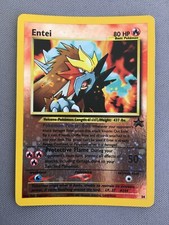 RARE Reverse HOLO Pokemon Card -Entei  #34 Black Star Promo- NM