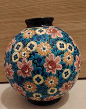 VASE BOULE  EMAUX LONGWY BOULE