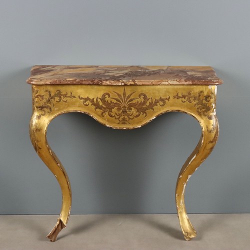 Console ancien bois - ancien, doré